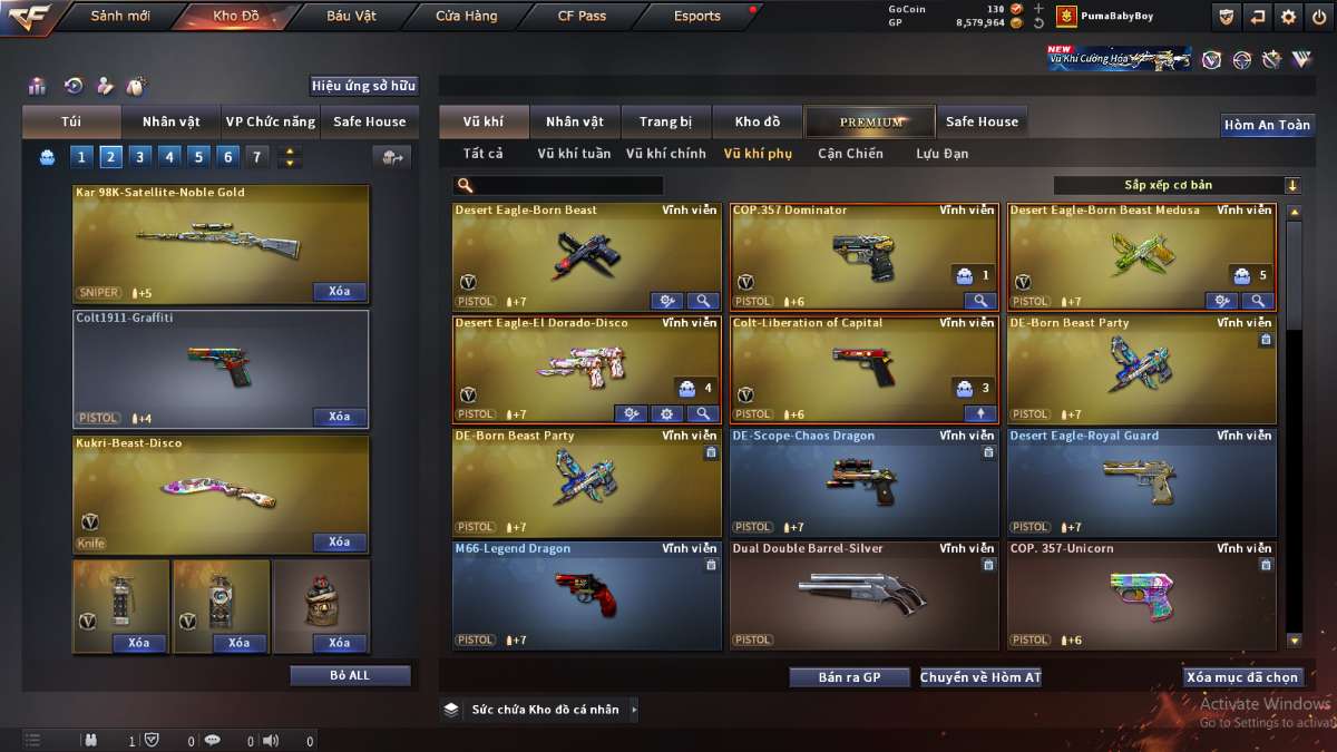 shop acc cf uy tin gia re